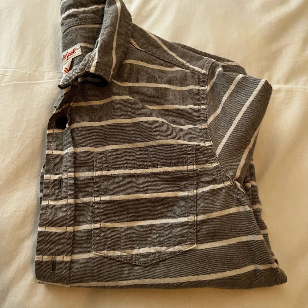 Boys button down flannel shirt
